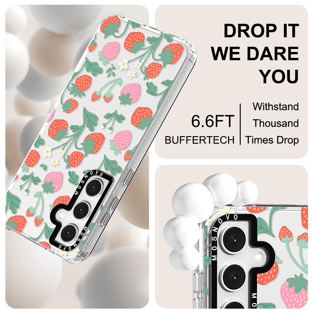 Foto 6 pulgar | Funda De Teléfono Mosnovo Para Samsung Galaxy S24 Fe Strawberry Garden - Venta Internacional.