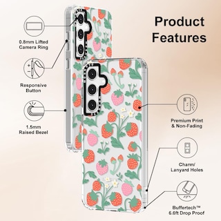 Foto 6 | Funda De Teléfono Mosnovo Para Samsung Galaxy S24 Fe Strawberry Garden - Venta Internacional.