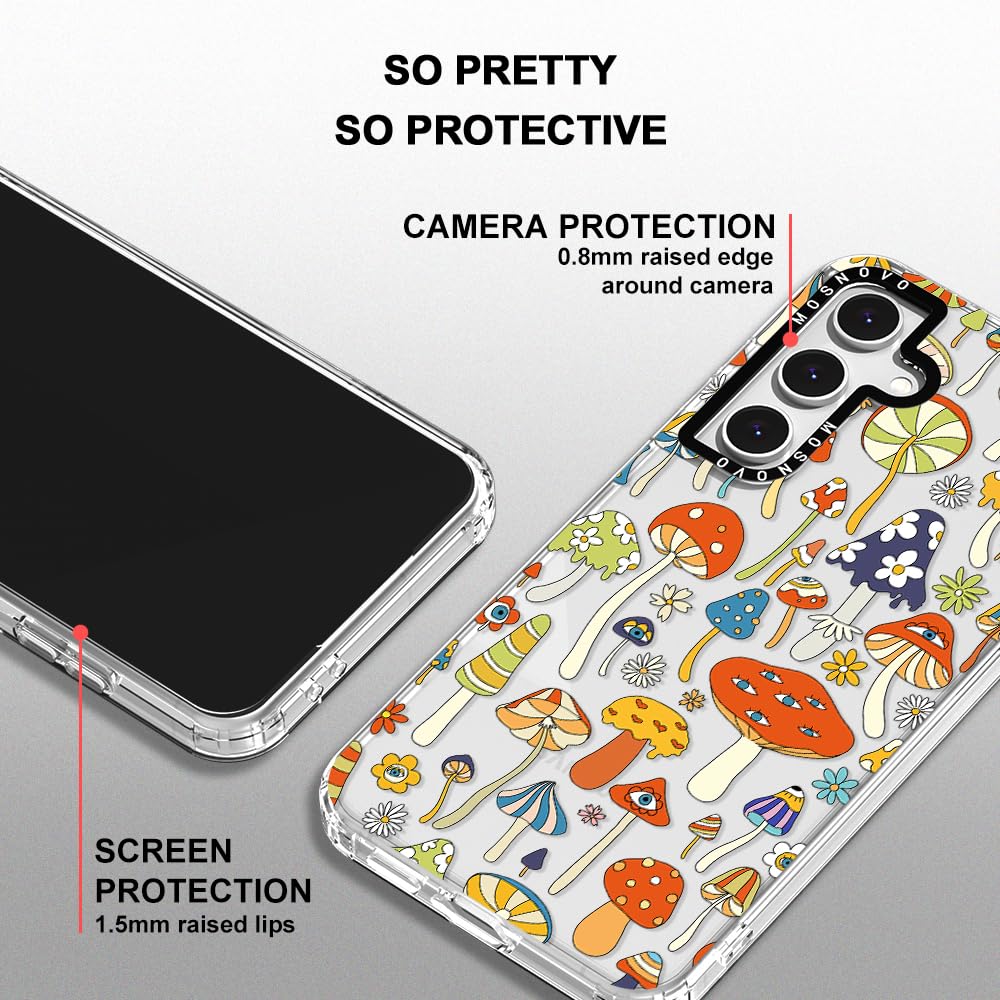 Foto 5 pulgar | Funda De Teléfono Mosnovo Para Samsung Galaxy S24 Fe Mushroom Art - Venta Internacional.