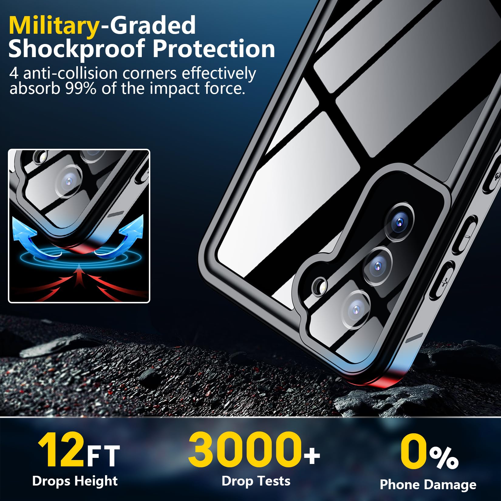 Foto 4 | Funda De Teléfono Spidercase Impermeable Con Protector De Pantalla Para Samsung Galaxy S21 Fe 5g - Venta Internacional.