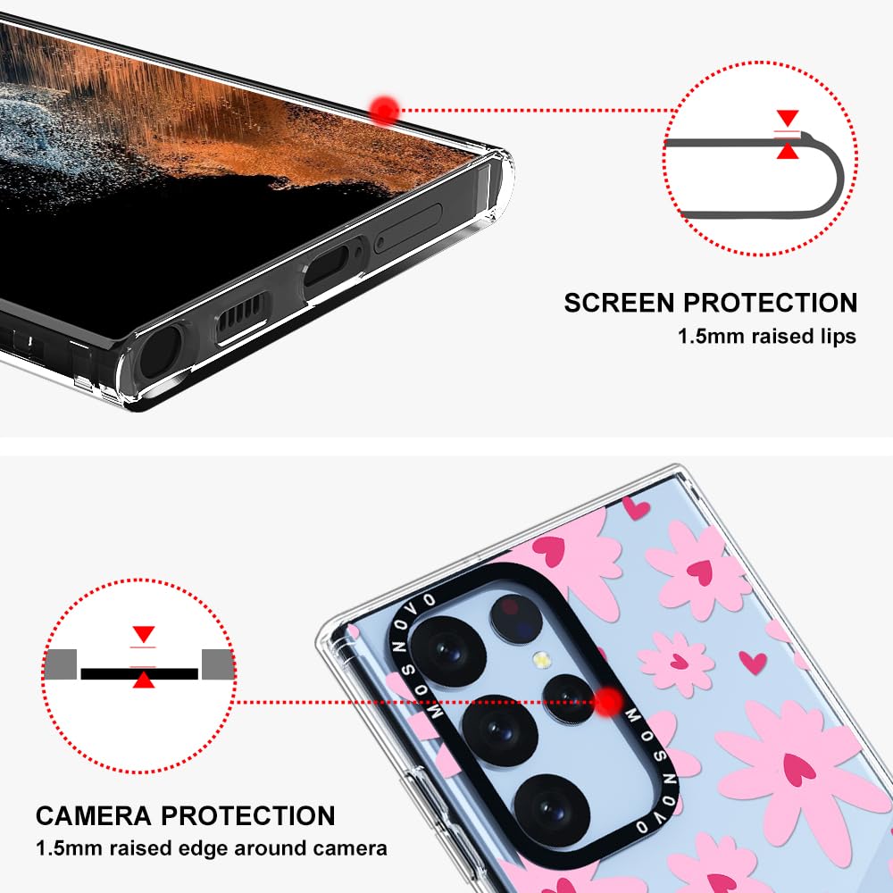 Foto 4 | Funda De Teléfono Mosnovo Para Samsung Galaxy S22 Ultra Love In Bloom - Venta Internacional.