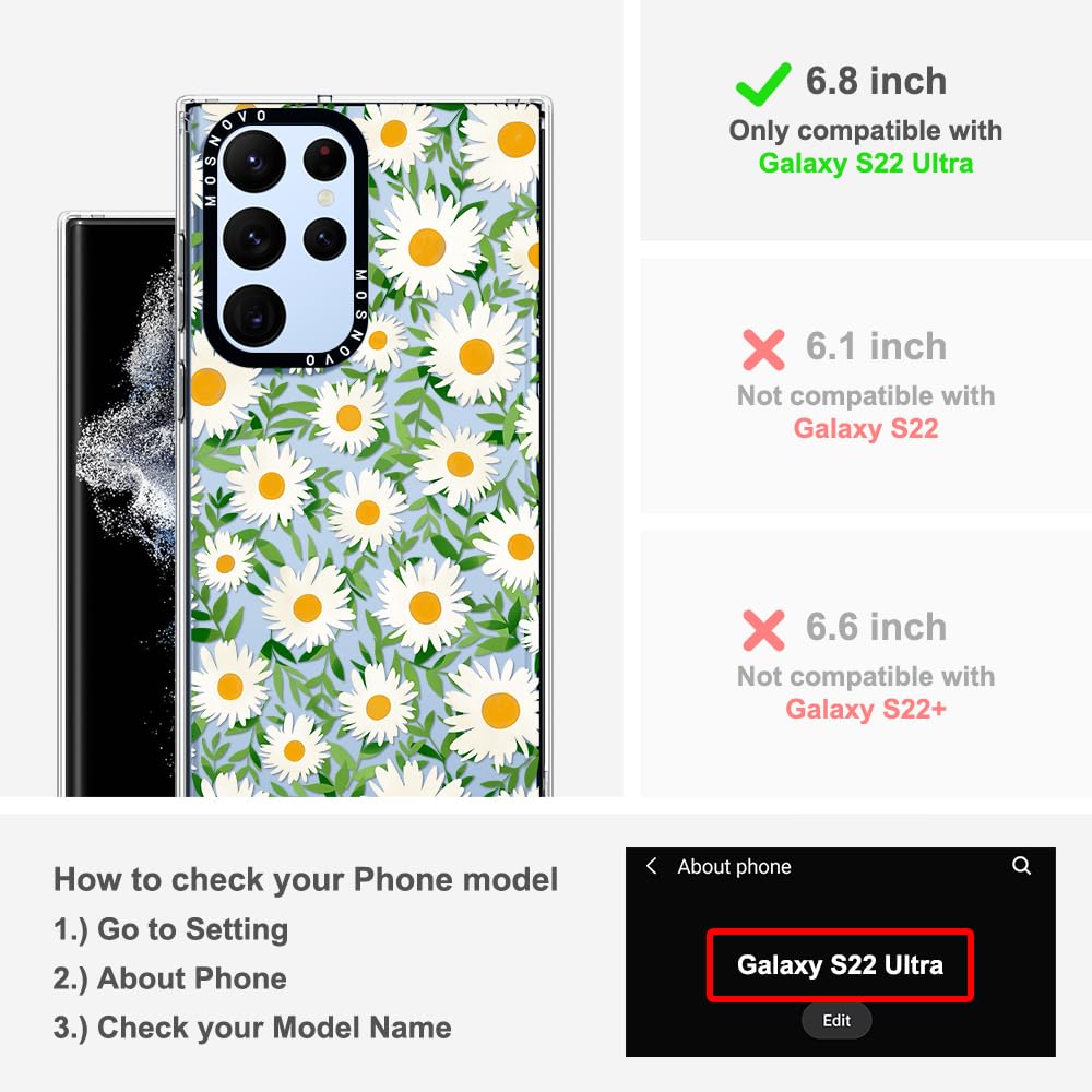 Foto 2 | Funda De Teléfono Mosnovo Para Samsung Galaxy S22 Ultra Clear Tpu - Venta Internacional.