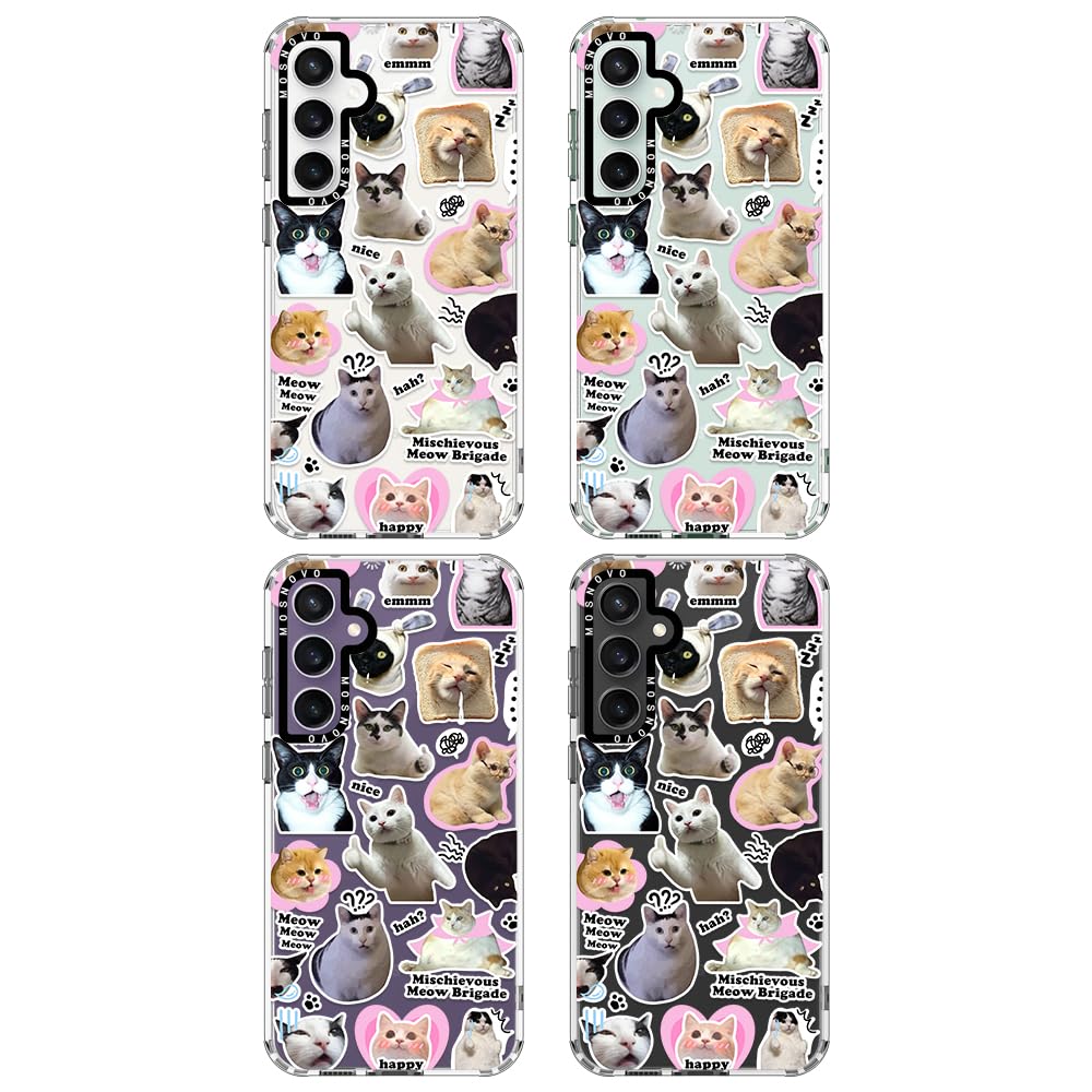 Foto 4 pulgar | Funda De Teléfono Mosnovo Para Samsung Galaxy S23 Fe Cat Brigade - Venta Internacional.