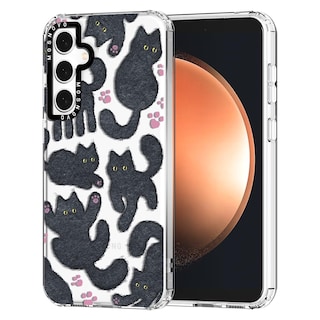 Foto 1 | Funda De Teléfono Mosnovo Para Samsung Galaxy S23 Fe Black Fluffy Cat - Venta Internacional.