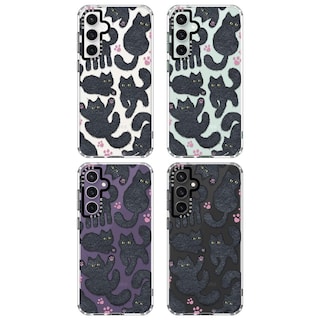 Foto 3 | Funda De Teléfono Mosnovo Para Samsung Galaxy S23 Fe Black Fluffy Cat - Venta Internacional.