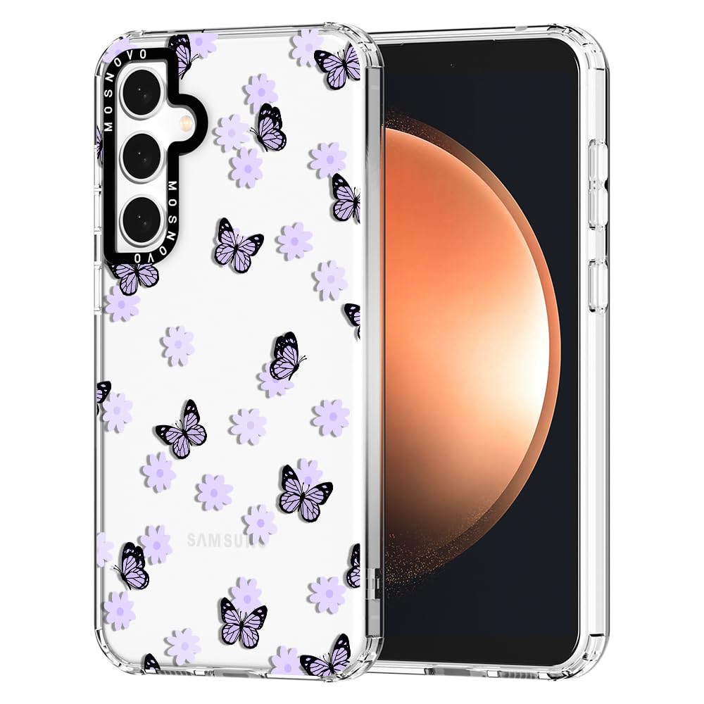 Foto 1 | Funda De Teléfono Mosnovo Para Samsung Galaxy S23 Fe Lilac Butterfly - Venta Internacional.