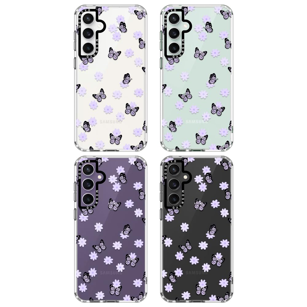 Foto 3 | Funda De Teléfono Mosnovo Para Samsung Galaxy S23 Fe Lilac Butterfly - Venta Internacional.
