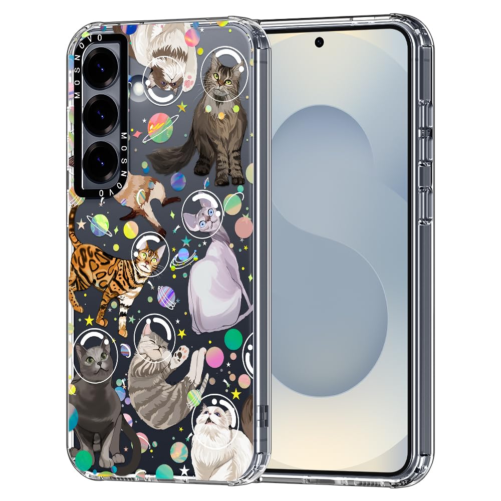 Foto 2 pulgar | Funda De Teléfono Mosnovo Para Samsung Galaxy S25 Space Cat Design - Venta Internacional.