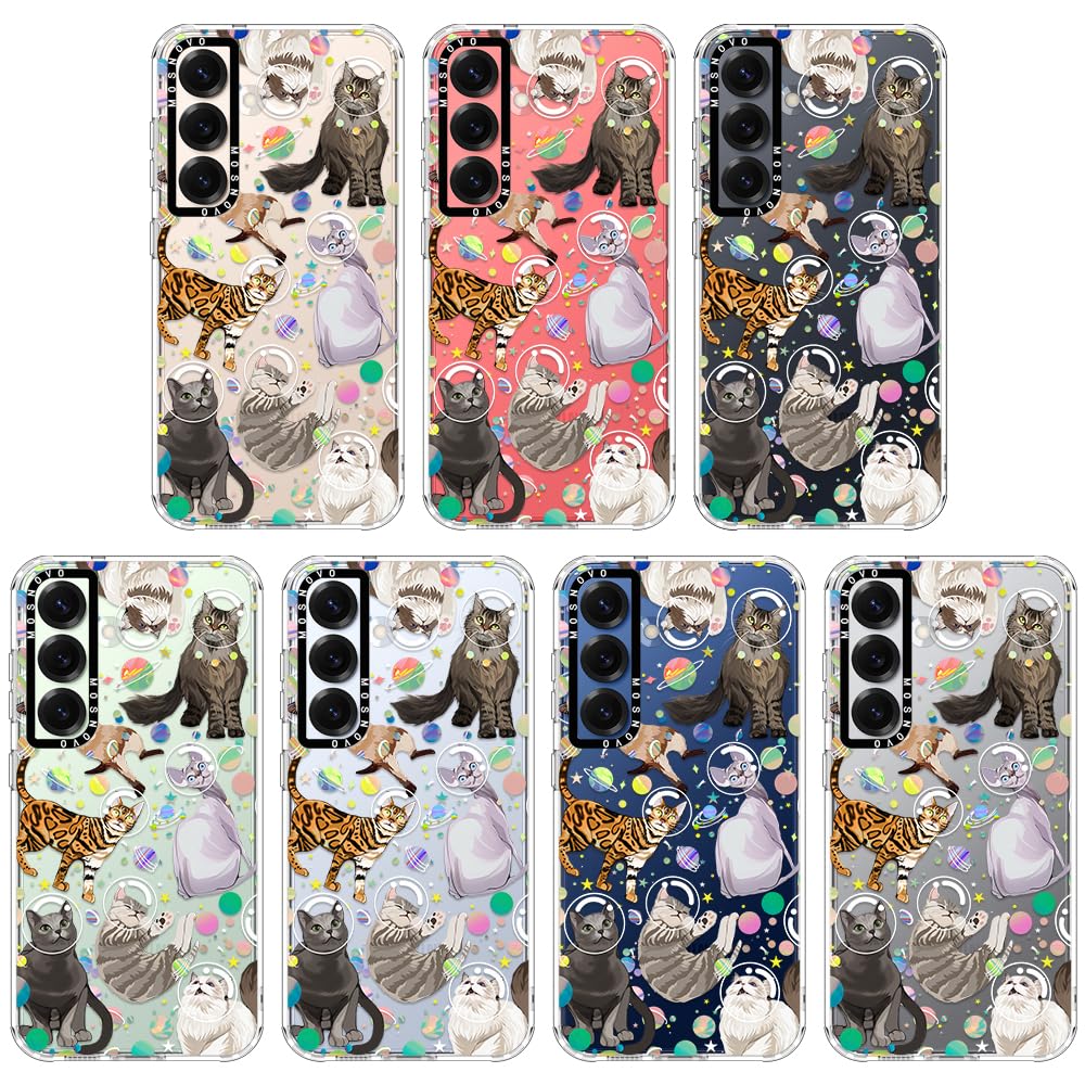 Foto 4 pulgar | Funda De Teléfono Mosnovo Para Samsung Galaxy S25 Space Cat Design - Venta Internacional.