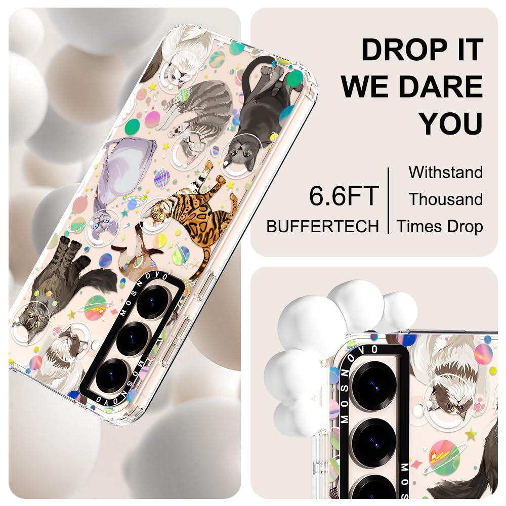 Foto 6 pulgar | Funda De Teléfono Mosnovo Para Samsung Galaxy S25 Space Cat Design - Venta Internacional.