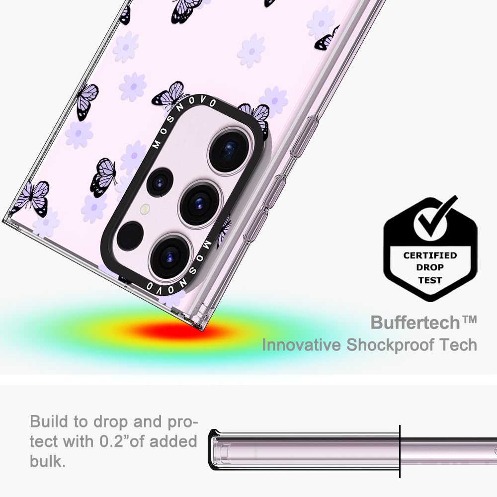 Foto 5 | Funda De Teléfono Mosnovo Para Samsung Galaxy S23 Ultra Lilac Butterfly - Venta Internacional.