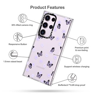 Foto 6 | Funda De Teléfono Mosnovo Para Samsung Galaxy S23 Ultra Lilac Butterfly - Venta Internacional.