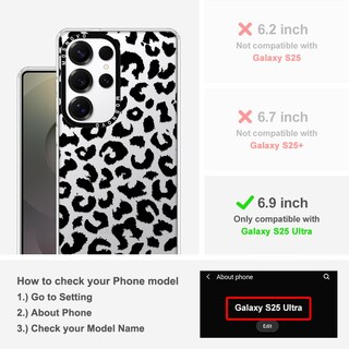 Foto 2 | Funda De Teléfono Mosnovo Para Samsung Galaxy S25 Ultra Black Leopard - Venta Internacional.