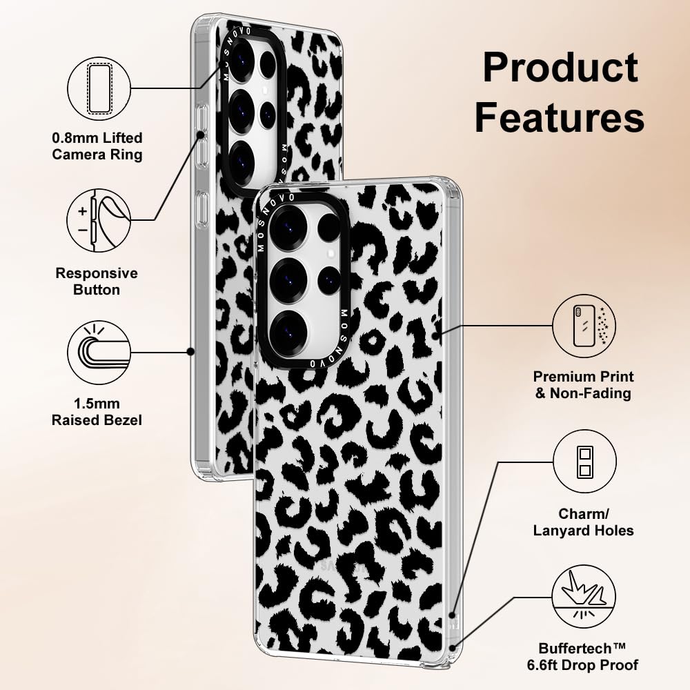 Foto 7 pulgar | Funda De Teléfono Mosnovo Para Samsung Galaxy S25 Ultra Black Leopard - Venta Internacional.