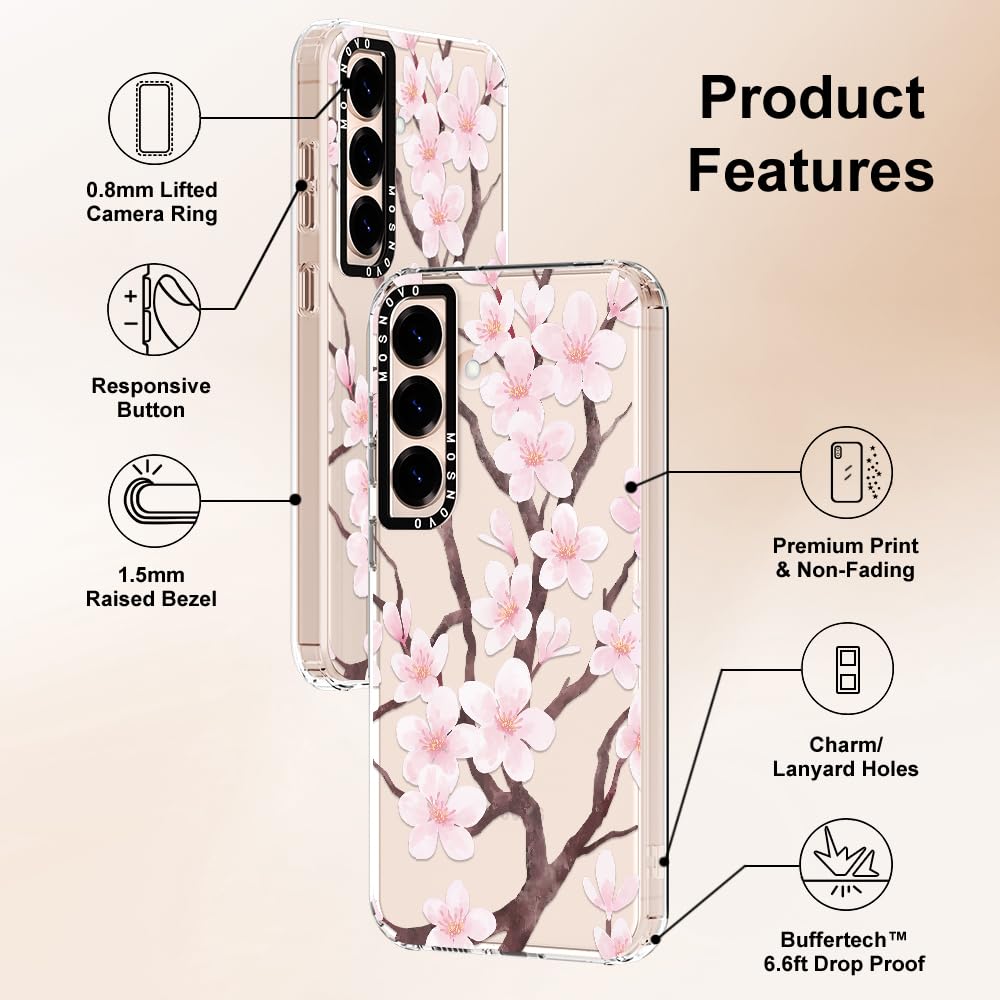 Foto 7 pulgar | Funda De Teléfono Mosnovo Para Samsung Galaxy S25 Cherry Blossom - Venta Internacional.