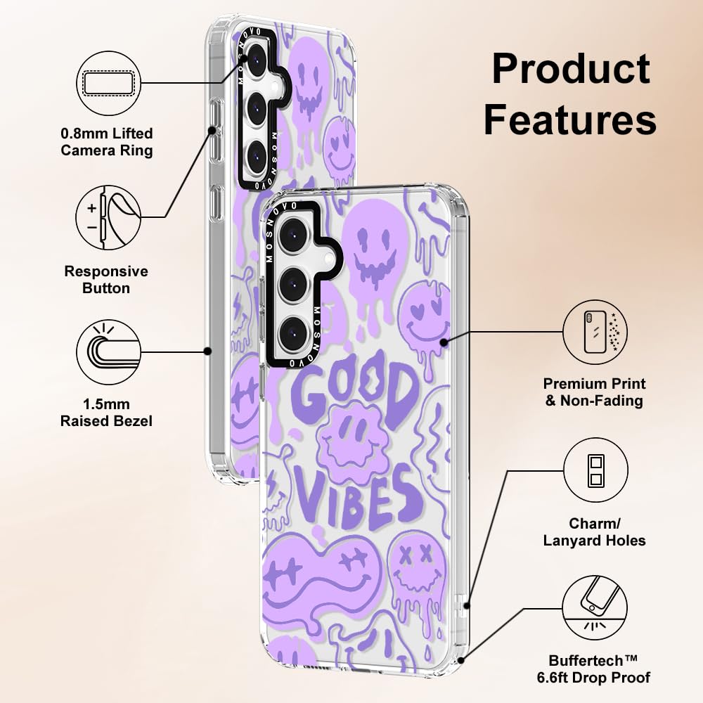 Foto 7 pulgar | Funda De Teléfono Mosnovo Para Samsung Galaxy S24 Fe Good Vibes - Venta Internacional.