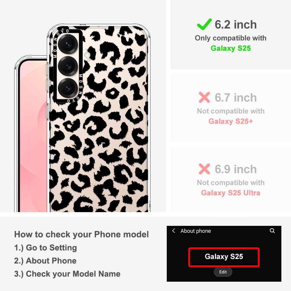 Foto 3 pulgar | Funda De Teléfono Mosnovo Para Samsung Galaxy S25 Black Leopard - Venta Internacional.