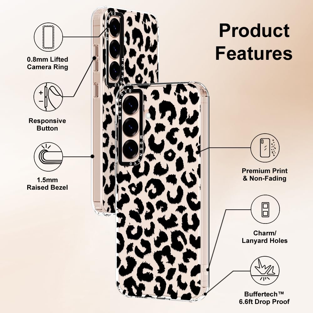 Foto 7 pulgar | Funda De Teléfono Mosnovo Para Samsung Galaxy S25 Black Leopard - Venta Internacional.