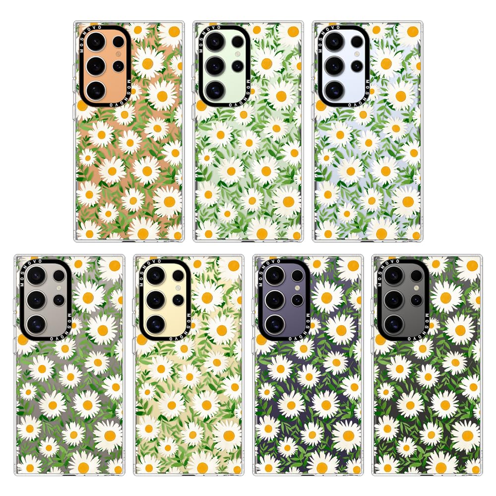 Foto 4 pulgar | Funda De Teléfono Mosnovo Para Samsung Galaxy S24 Ultra Daisies Design - Venta Internacional.