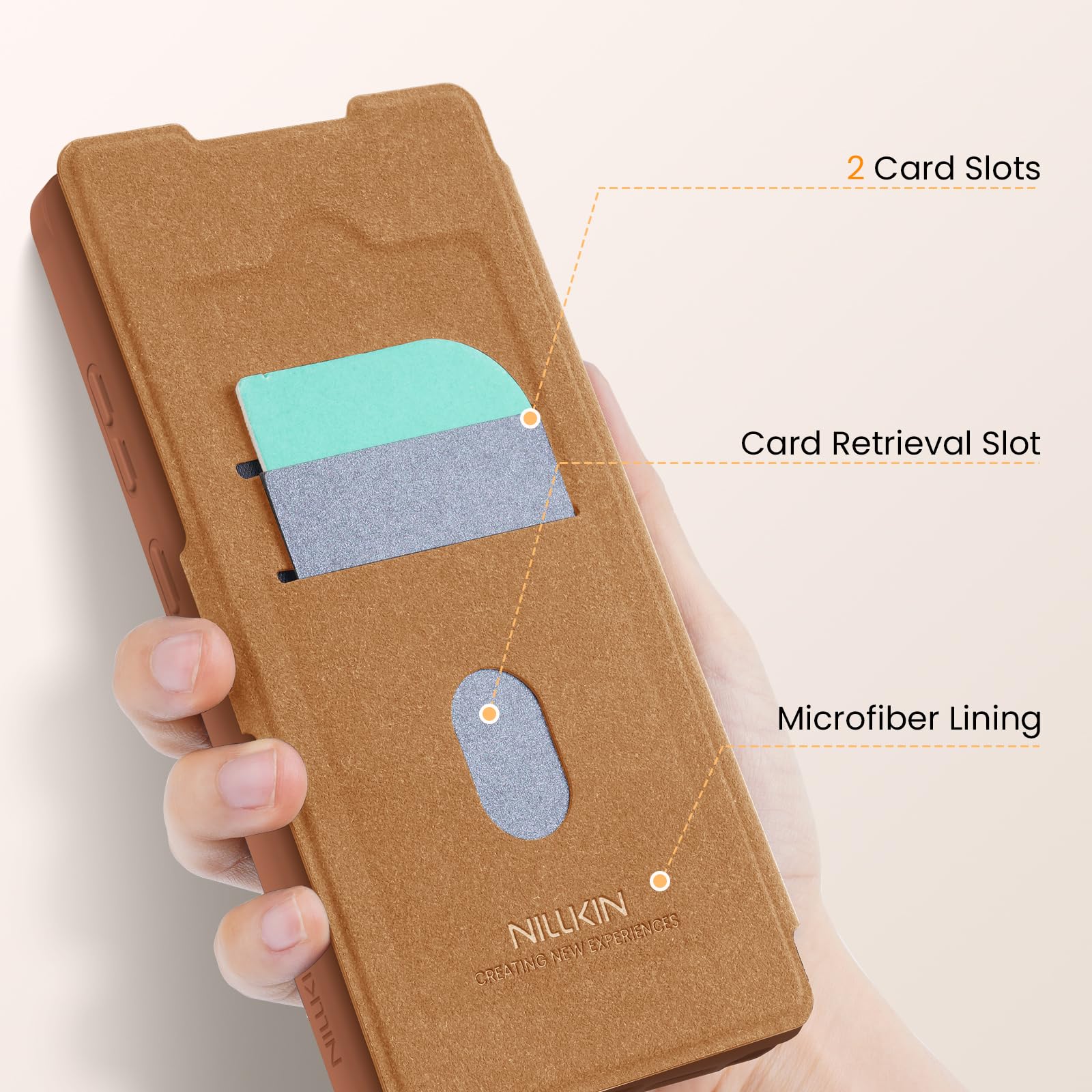 Foto 4 pulgar | Funda Tipo Cartera Nillkin Para Samsung Galaxy S25 Ultra Con Tarjetero - Venta Internacional.