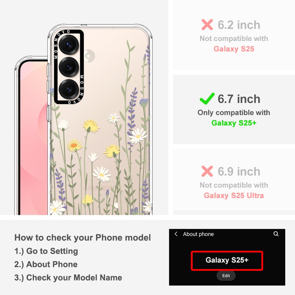 Foto 2 | Funda De Teléfono Mosnovo Para Samsung Galaxy S25 Plus Wild Meadow - Venta Internacional.