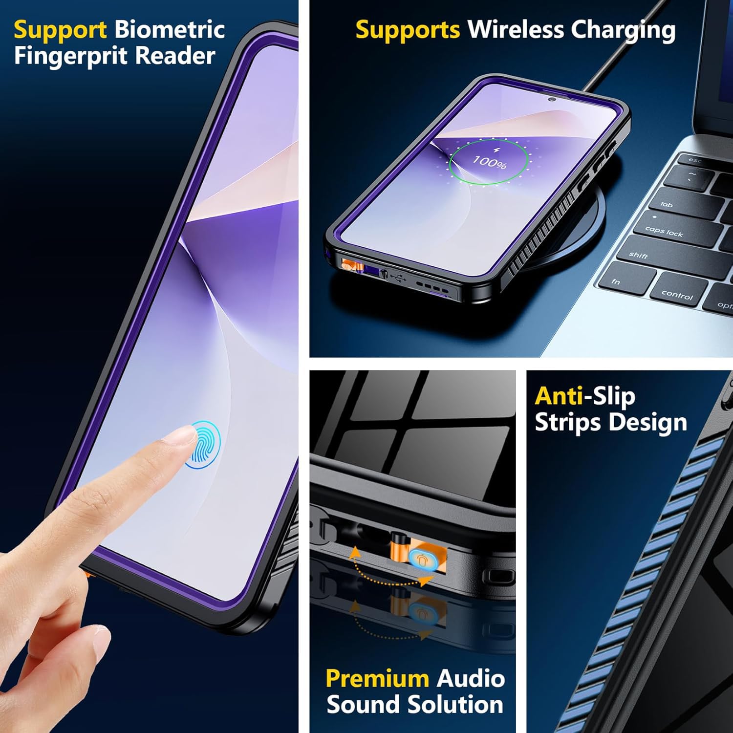 Foto 7 pulgar | Funda De Teléfono Spidercase Impermeable Para Samsung Galaxy S25 Plus - Venta Internacional.