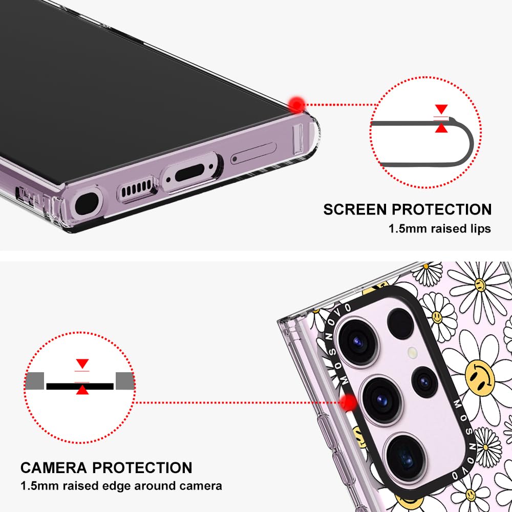 Foto 5 pulgar | Funda De Teléfono Mosnovo Para Samsung Galaxy S23 Ultra Happy Daisy - Venta Internacional.