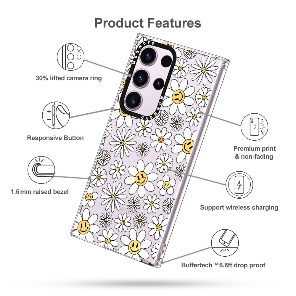 Foto 7 pulgar | Funda De Teléfono Mosnovo Para Samsung Galaxy S23 Ultra Happy Daisy - Venta Internacional.
