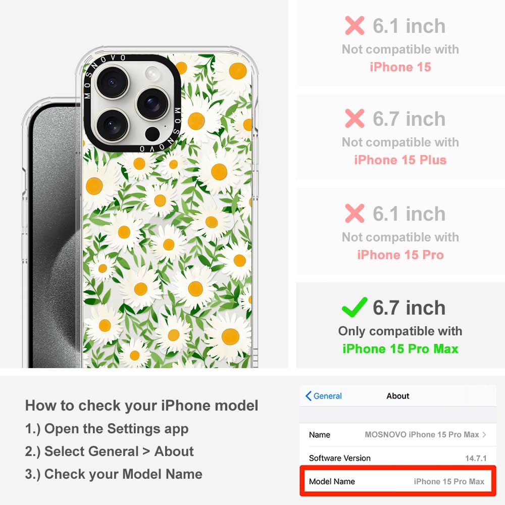 Foto 3 pulgar | Funda De Teléfono Mosnovo Compatible Con Iphone 15 Pro Max Clear - Venta Internacional.