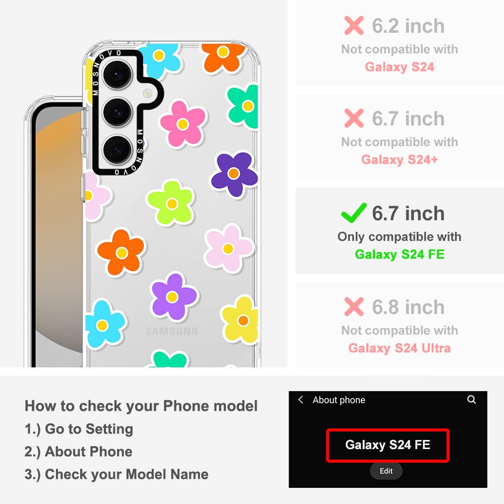 Foto 3 pulgar | Funda De Teléfono Mosnovo Para Samsung Galaxy S24 Fe Garden Glow - Venta Internacional.