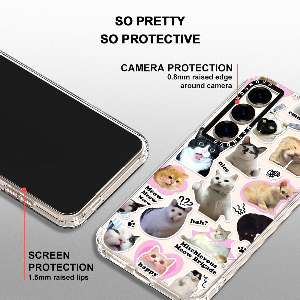 Foto 5 pulgar | Funda De Teléfono Mosnovo Para Samsung Galaxy S25 Plus Cat Brigade - Venta Internacional.