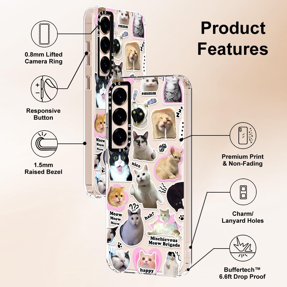 Foto 7 pulgar | Funda De Teléfono Mosnovo Para Samsung Galaxy S25 Plus Cat Brigade - Venta Internacional.
