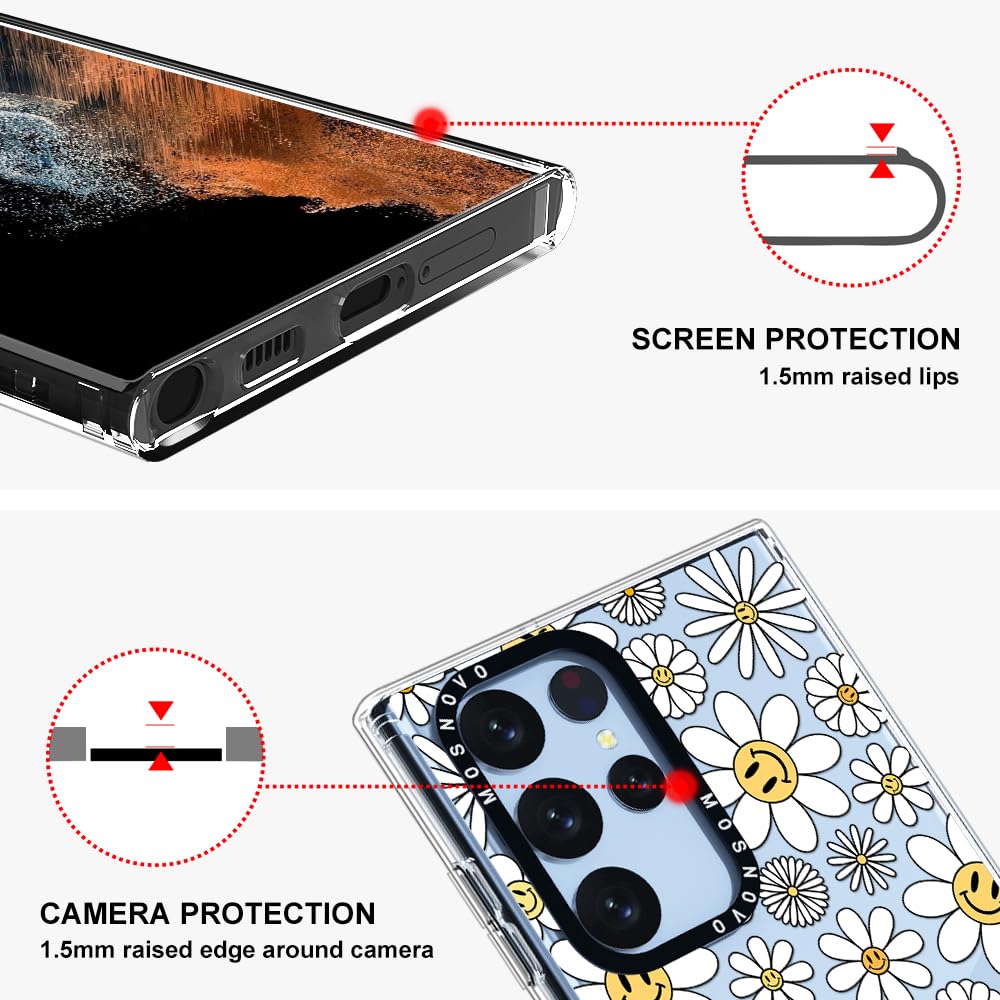 Foto 5 pulgar | Funda De Teléfono Mosnovo Para Samsung Galaxy S22 Ultra Happy Daisy - Venta Internacional.