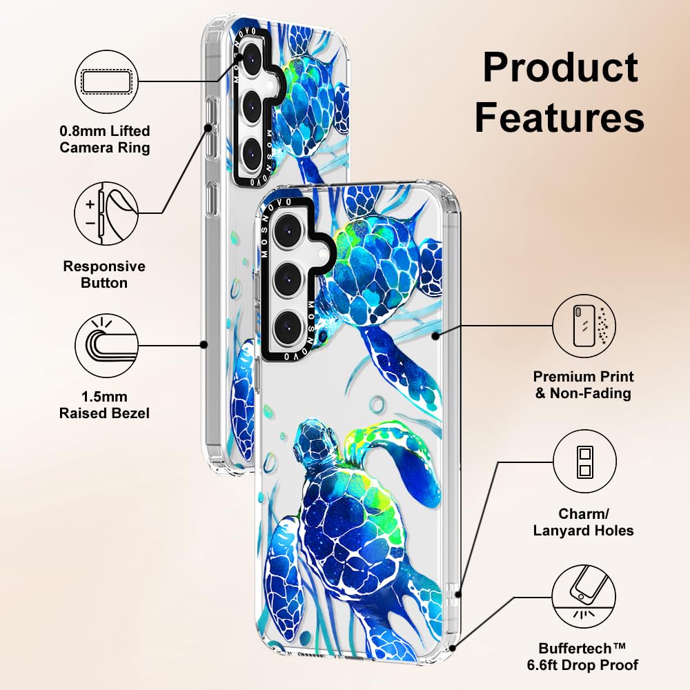 Foto 7 pulgar | Funda De Teléfono Mosnovo Para Samsung Galaxy S24 Fe Sea Turtles - Venta Internacional.