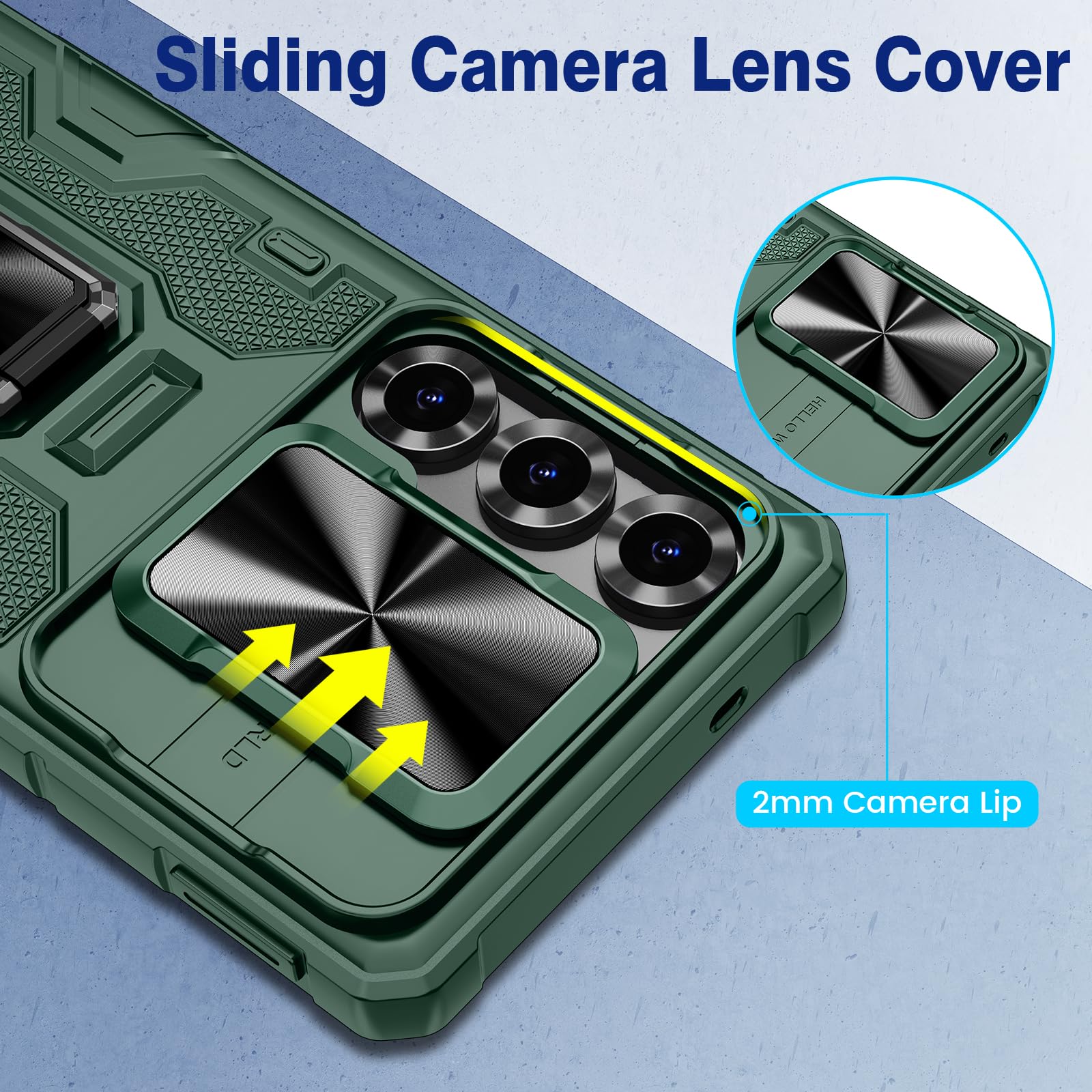 Foto 5 pulgar | Funda Vego Para Samsung Galaxy S25 Ultra Con Clip Para Cinturón Y Soporte - Venta Internacional.