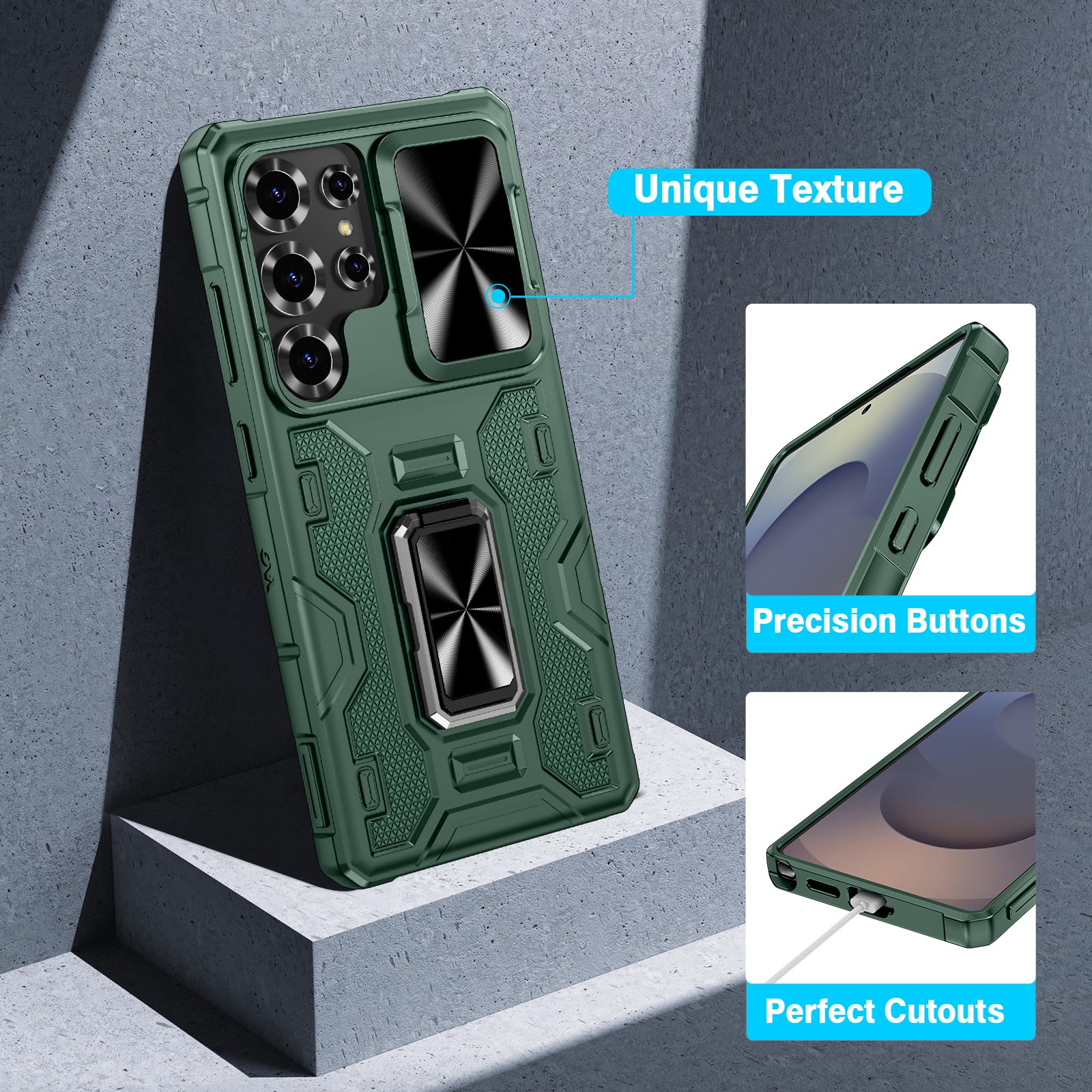 Foto 6 pulgar | Funda Vego Para Samsung Galaxy S25 Ultra Con Clip Para Cinturón Y Soporte - Venta Internacional.