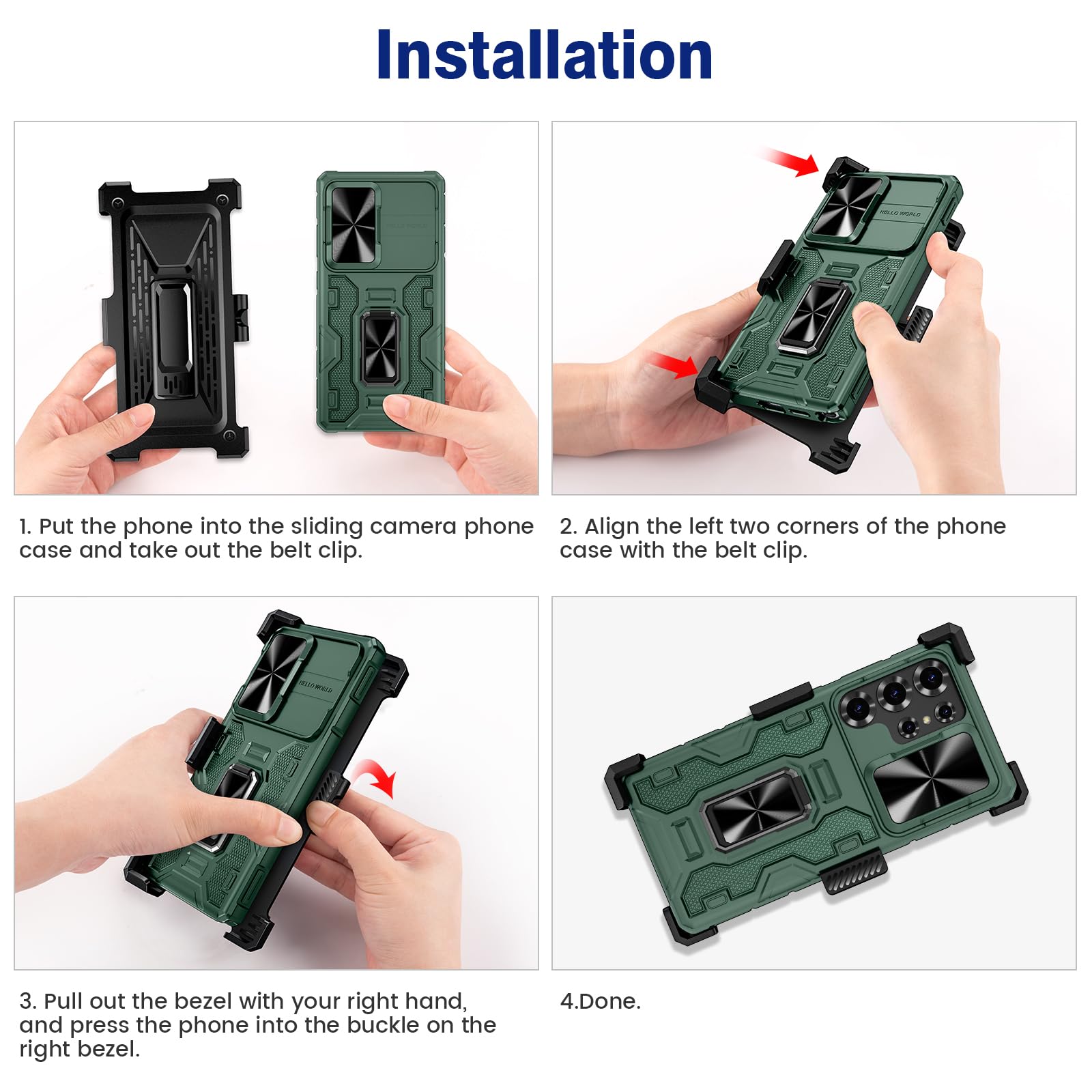 Foto 8 pulgar | Funda Vego Para Samsung Galaxy S25 Ultra Con Clip Para Cinturón Y Soporte - Venta Internacional.