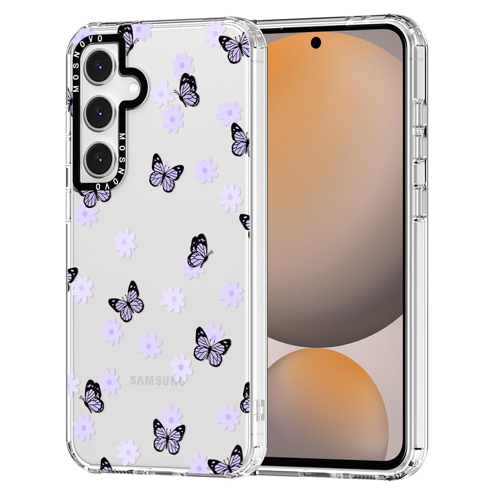 Foto 2 pulgar | Funda De Teléfono Mosnovo Para Samsung Galaxy S24 Fe Lilac Butterfly - Venta Internacional.