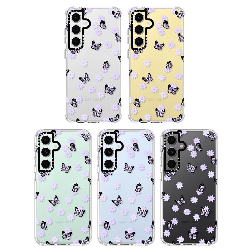 Foto 4 pulgar | Funda De Teléfono Mosnovo Para Samsung Galaxy S24 Fe Lilac Butterfly - Venta Internacional.