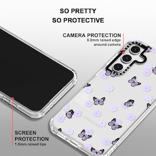 Foto 4 | Funda De Teléfono Mosnovo Para Samsung Galaxy S24 Fe Lilac Butterfly - Venta Internacional.