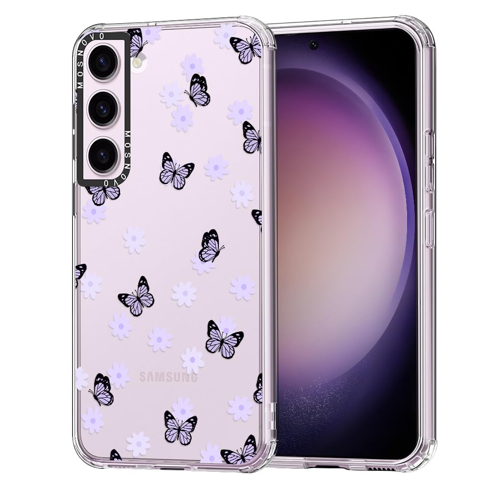 Foto 2 pulgar | Funda De Teléfono Mosnovo Para Samsung Galaxy S23 Lila Butterfly - Venta Internacional.