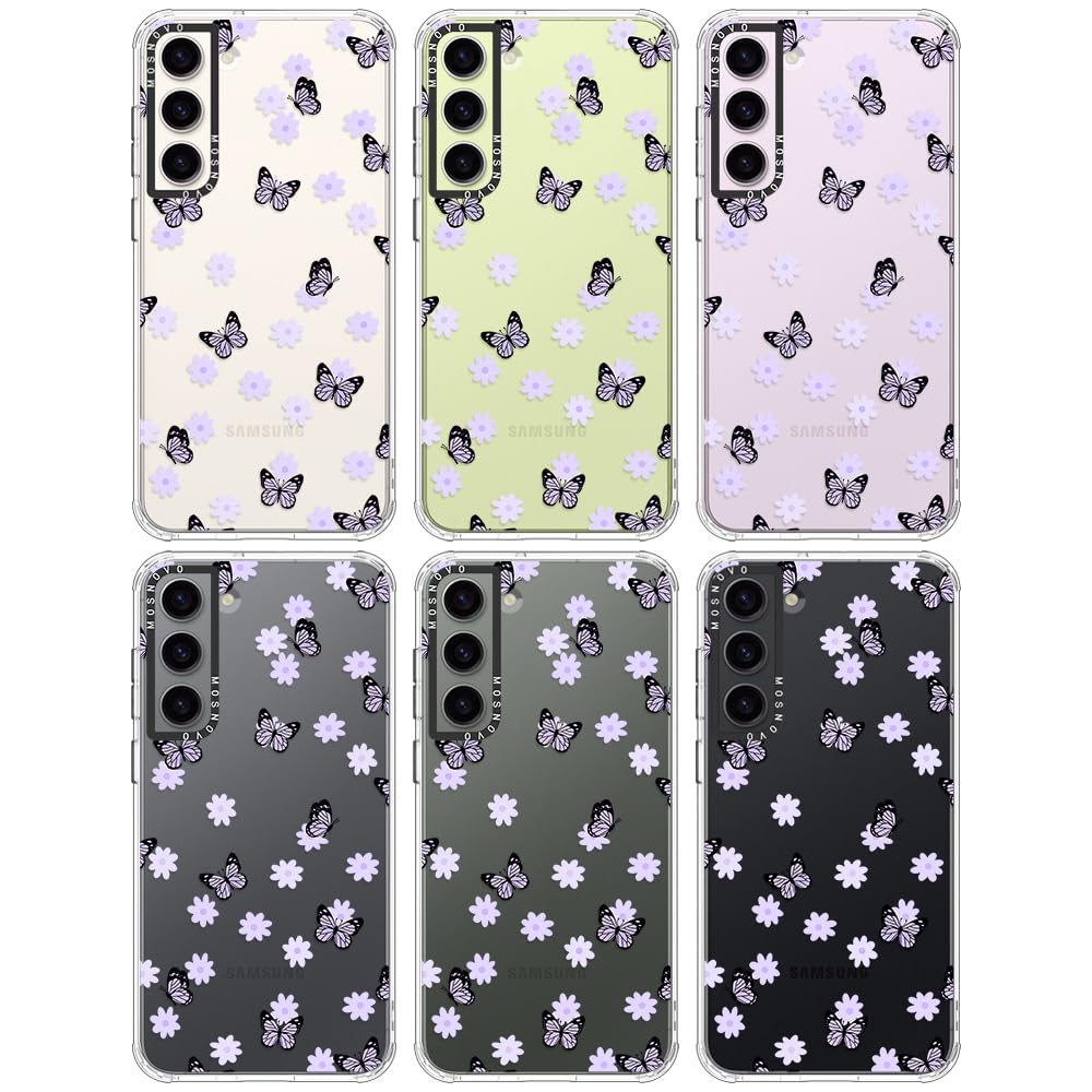 Foto 4 pulgar | Funda De Teléfono Mosnovo Para Samsung Galaxy S23 Lila Butterfly - Venta Internacional.