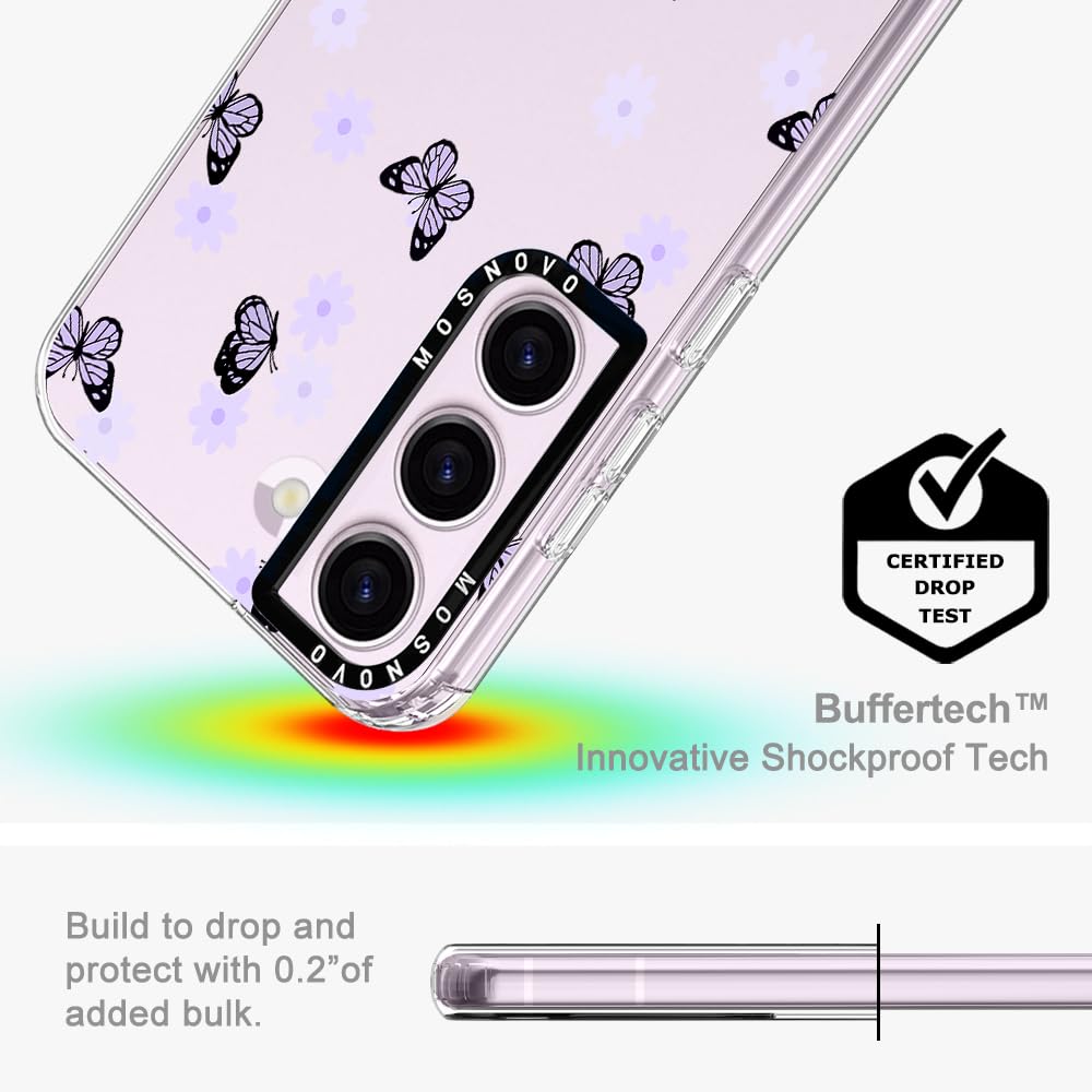 Foto 6 pulgar | Funda De Teléfono Mosnovo Para Samsung Galaxy S23 Lila Butterfly - Venta Internacional.