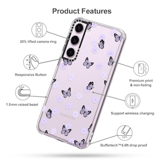 Foto 6 | Funda De Teléfono Mosnovo Para Samsung Galaxy S23 Lila Butterfly - Venta Internacional.