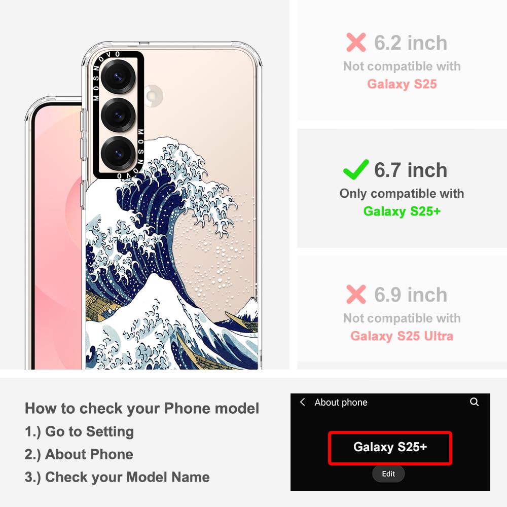 Foto 2 | Funda De Teléfono Mosnovo Para Samsung Galaxy S25 Plus, Tpu Transparente - Venta Internacional.