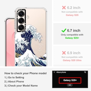 Foto 2 | Funda De Teléfono Mosnovo Para Samsung Galaxy S25 Plus, Tpu Transparente - Venta Internacional.