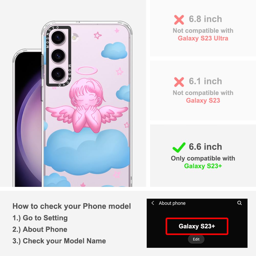 Foto 2 | Funda De Teléfono Mosnovo Para Samsung Galaxy S23 Plus Pink Serenity - Venta Internacional.