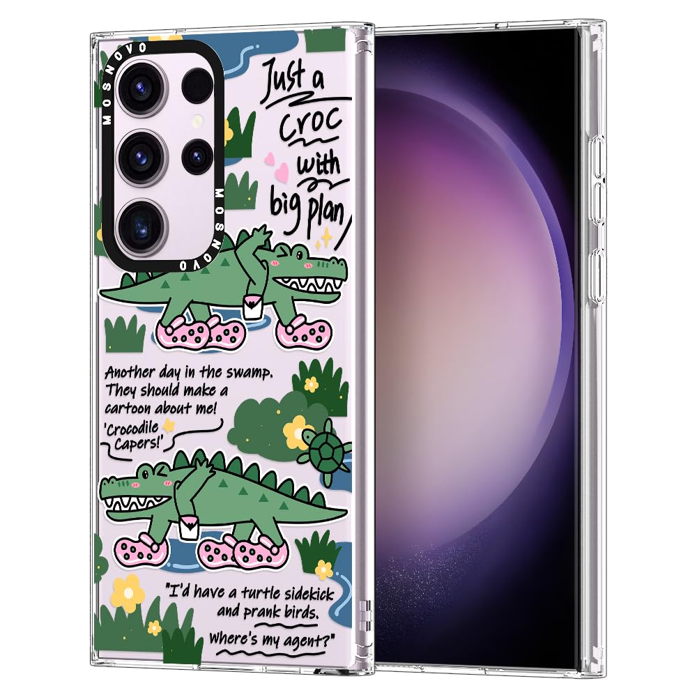 Funda De Teléfono Mosnovo Para Samsung Galaxy S23 Ultra Croc Design - Venta Internacional.