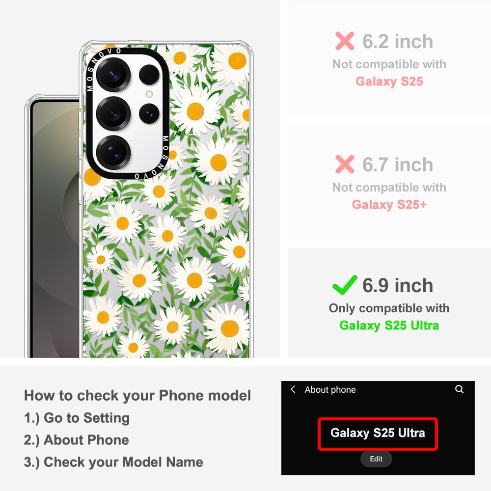 Foto 2 | Funda De Teléfono Mosnovo Para Samsung Galaxy S25 Ultra Clear Tpu - Venta Internacional.