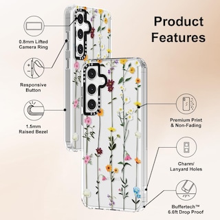 Foto 6 | Funda De Teléfono Mosnovo Para Samsung Galaxy S24 Fe Wildflowers - Venta Internacional.